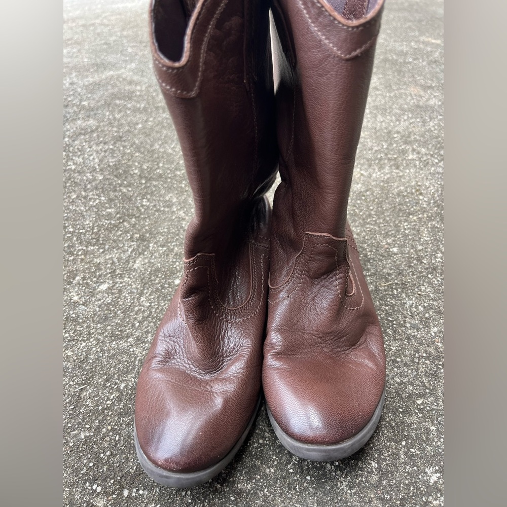 Girls Frye Leather Boots- 1